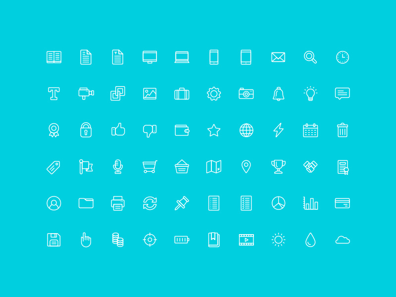 The Nice and Serious UI Icon Set icon flat ui ux vector free download ai layout dashboard icon set