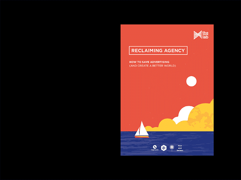 Reclaiming Agency boat book design illustration layout print report sea sky texture typography vector