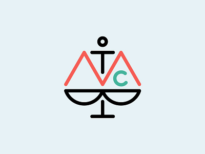 The Moral Compass bad balance branding compass ethical good justice line logo simple tool vector