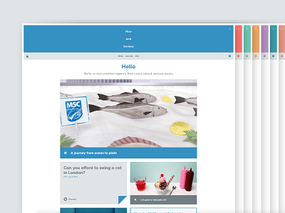 NU WEB PAGE clean dashboard digital flat interface layout menu portfolio studio ui ux web