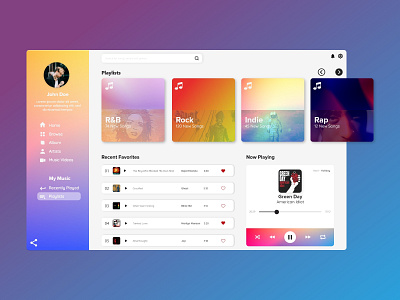 Daily UI Challenge - 009 (Music Player) daily ui daily ui challenge design music player ui web design website