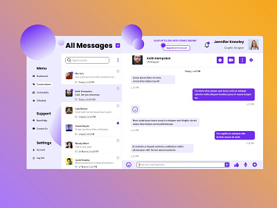 Daily UI Challenge #013 (Direct Message) challenge chat daily ui daily ui challenge design graphic design messaging ui web design website