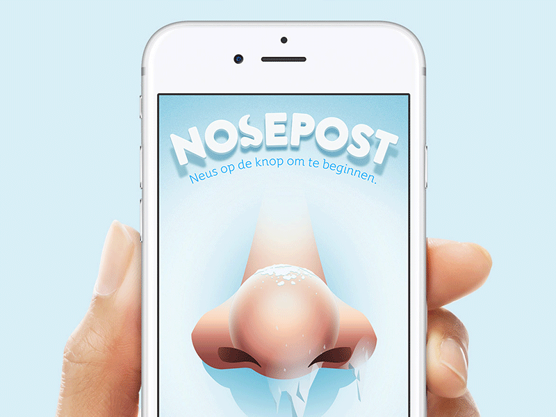 Nosepost app design interface kpn nose nosepost simple ui