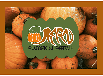 Marn pumpkin patch logo concept branding dribbble challenge graphic design logo pumpkin patch