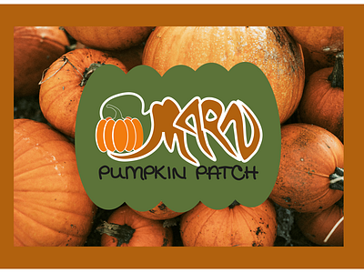 Marn pumpkin patch logo concept