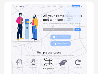 Dropship Landing design graphic design ui ux web design