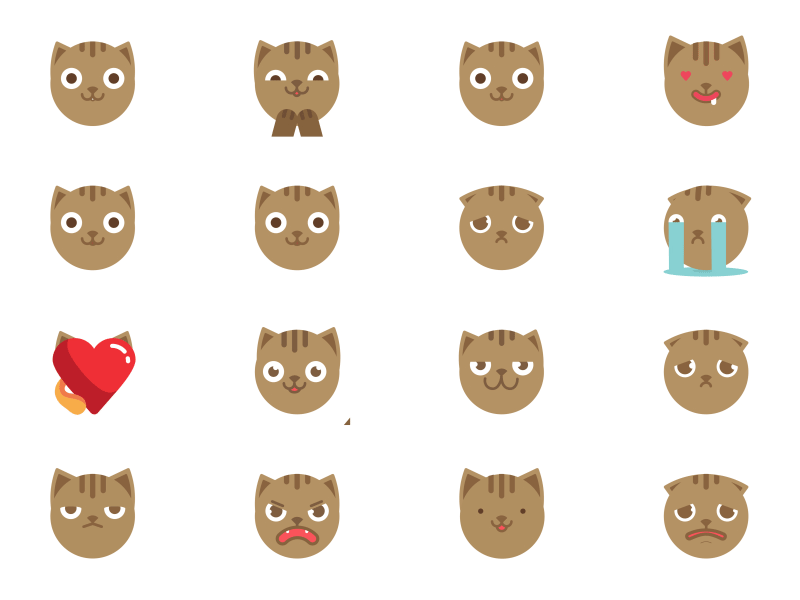 Emoji Cats animation cats emoji gif motion untime untimestudio