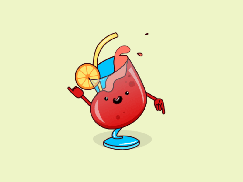 party! animation cocktail dance drink emoji happy party untime