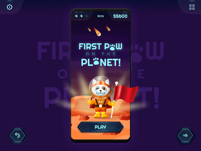 Game First Paw on the Planet! 3d app design figma illustration logo ui