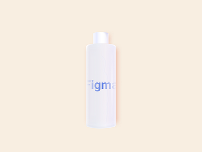 Lotion Bottle in Figma 2021 3d bottle fake 3d figma figmadesign glass