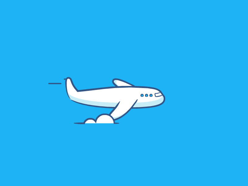 Plane Animation GIF