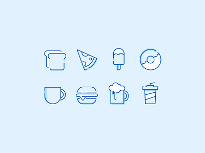 Food Icons Exploration 2018 food food icons icon exploration icons new new style icon
