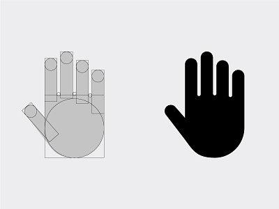 Hand Icon 2d hand icon illustration india making process