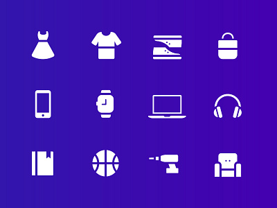 Shopping Category Icons 2018 icons shopping symbol ui vector