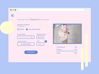 Daily UI #002 Credit Card Checkout