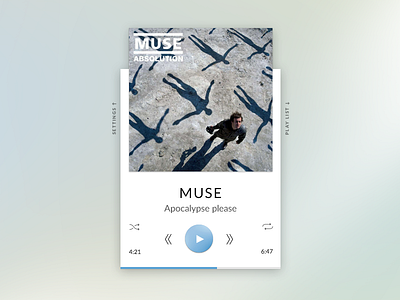 Daily UI challenge #009 — Music Player app concept daily dailyui music music player play player ui