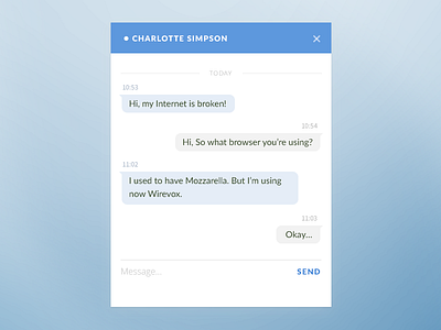 Daily UI Challenge #013 — Direct Messaging