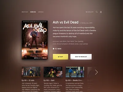 Daily UI challenge #025 — TV App app card challenge daily dailyui movie tv tvapp ui