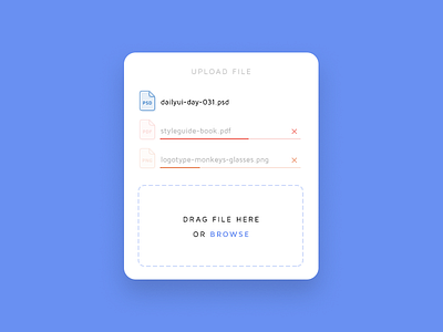 Daily UI challenge #031 — File Upload