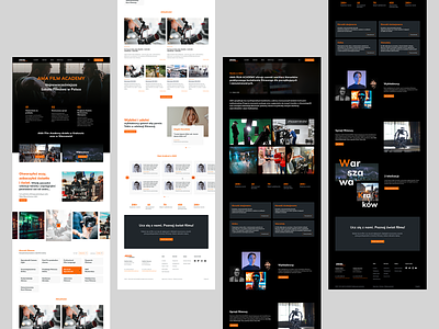 AMA Film Academy branding company design figma graphic design kosma poland webdesign website