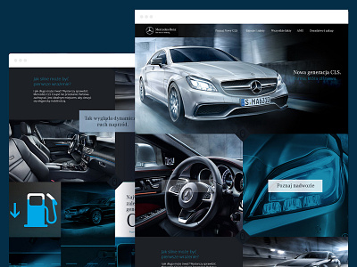 Mercedes car landing page