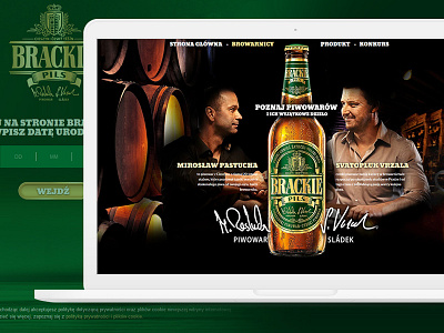 Brackie Pils Landing Page beer landing page