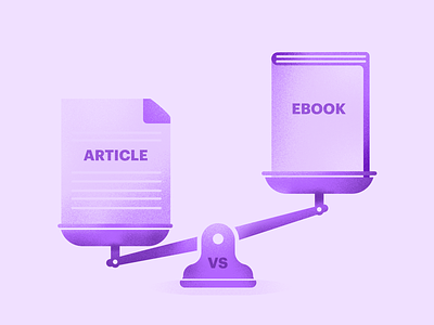 Article vs Ebook article blog design ebook illustration it kosma poland