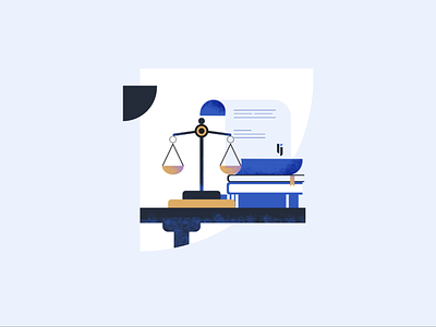 Homepage Illustration for Legaljobs branding careers page design iconography illustration legal vector