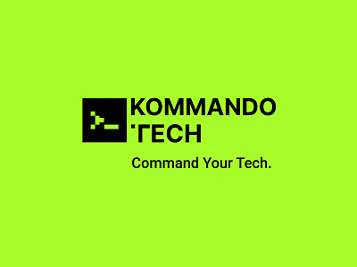 Kommandotech rebranding branding design icon logo logo design pixel tech brand technology vector