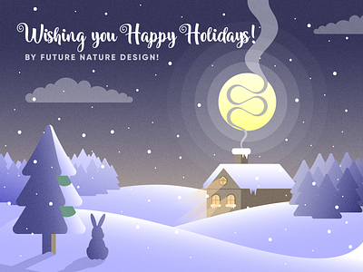 Happy Holidays by Future Nature Design art bulgaria card christmas futurenaturedesign greetings happy holidays illustration new year vector