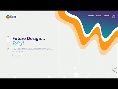 Future Nature Design (Porfolio Redesign) animation icon logo typography ui web design