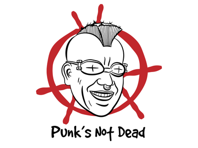 Punksnotdead Dribbble illustration punk vector