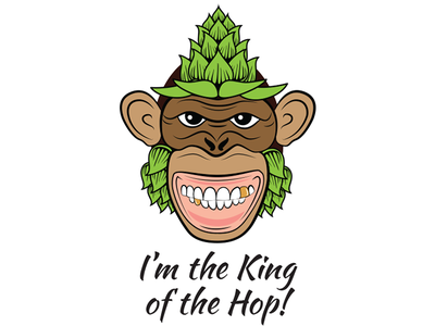 Monkeyhop Dribbble hop illustration king monkey vector