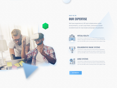 AllBright Designs Homepage architecture clean freelance landing page minimalist parallax reality virtual vr web design