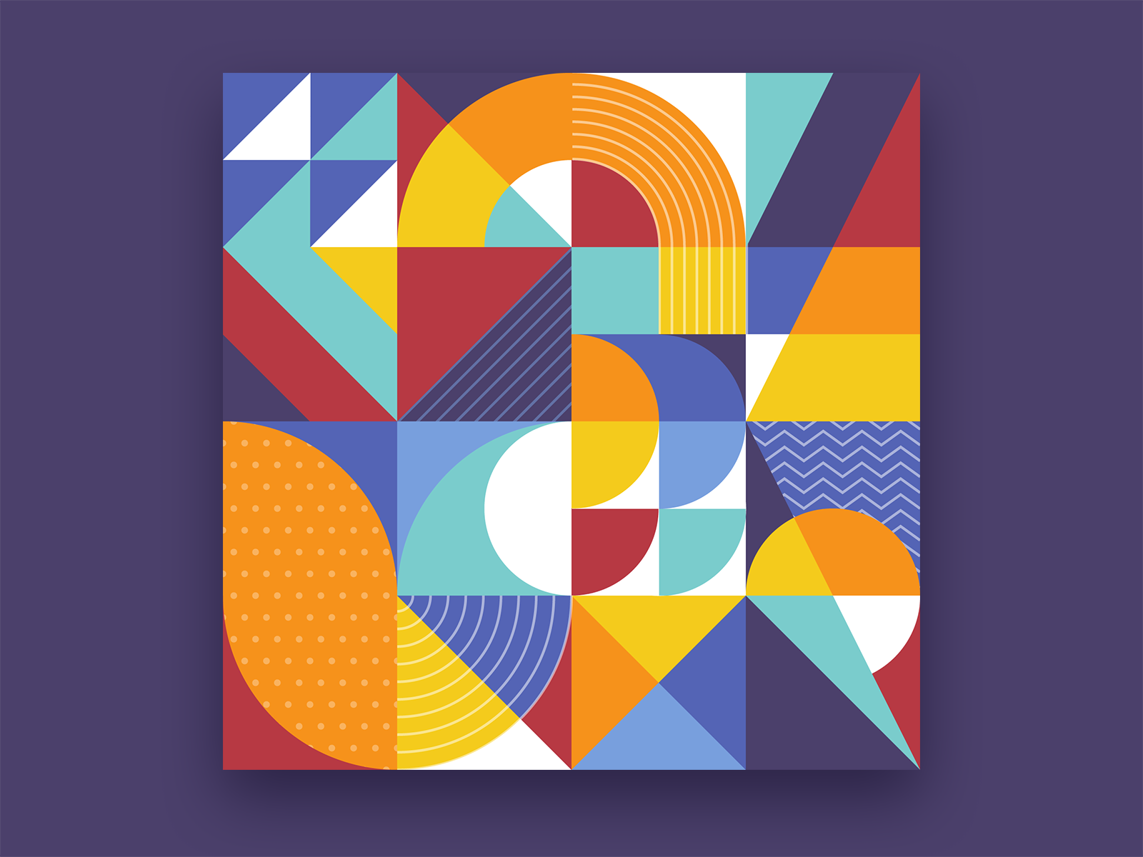 Abstract Geometry Art by Tsvetkov on Dribbble