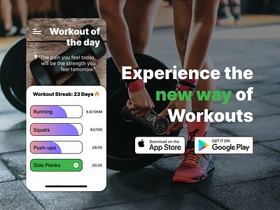 #045 Workout Tracking App 062 app branding daily ui design illustration logo typography ui ux vector workout app workout of the day workout tracking