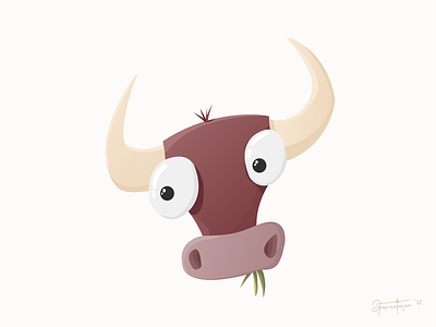 Cow illustration character illustration vector