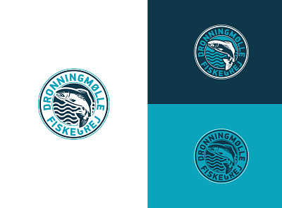 Fish logo animal branding design illustration logo simple vector