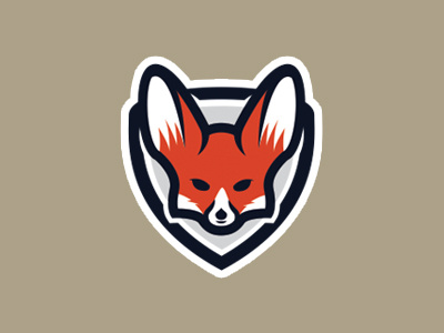 Fennec Fox animal desert design fennec fox logo shield wild