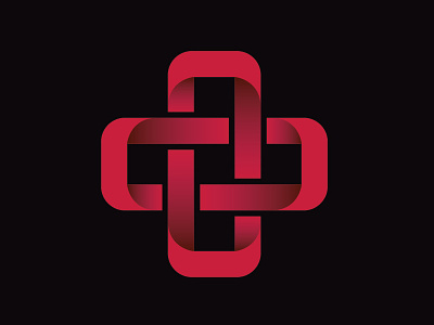 Plus Icon cross gradient grid icon logo plus