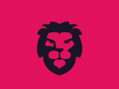 Lion logo branding colors lion logo negative space simple vector