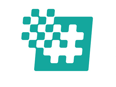 # logo mark corners flat logo mark negativespace pixel rounded simple