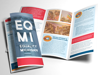 Equality Michigan Lit brochure equality lgbt lgbtq print print design