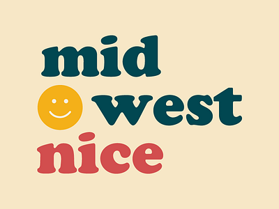 Midwest Nice Podcast brand design cooper std logo michigan midwest nice podcast political politics smile smiley