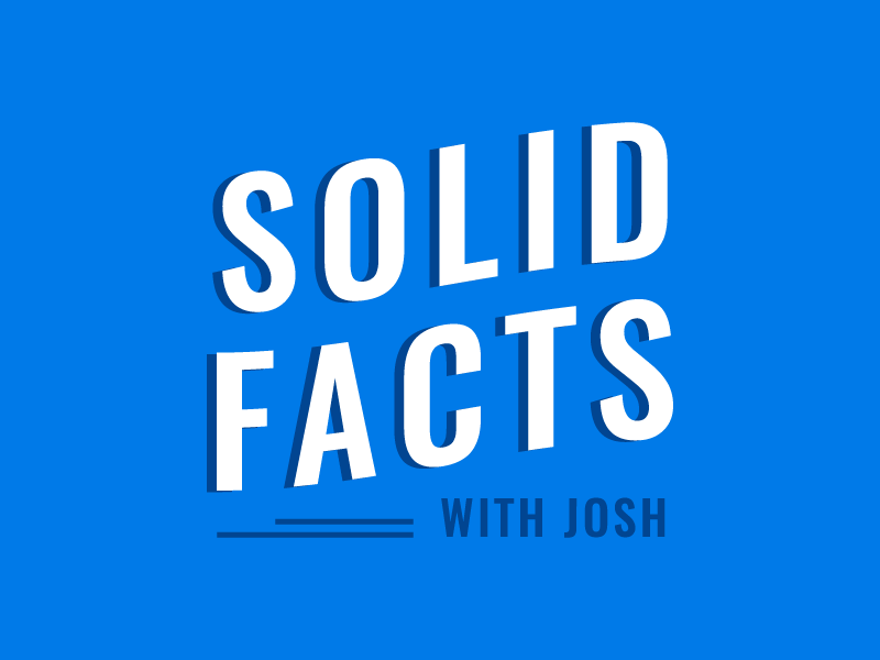 Solid Facts With Josh brand facts logo oswald red white and blue solidarity type typography uaw union web series