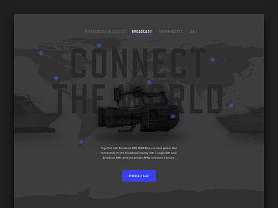Global Connectivity Specialist blue dark design homepage interface ui ux web webdesign