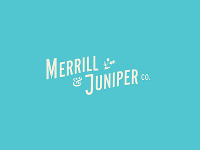 Merrill & Juniper branding illustration illustrator logo typography vector