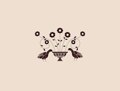 Barcelona Doves & Daisies design drawing graphic design icon illustration illustrator vector