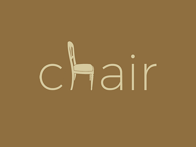 Chair Logo Design brand branding chair clean concept idea inspiration logo logotype mark minimal wordmark