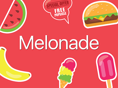 Melonade – Your Summer Sticker Pack for iMessage 🍦 app cream for ice imessage ios iphone pack party stickers summer sun